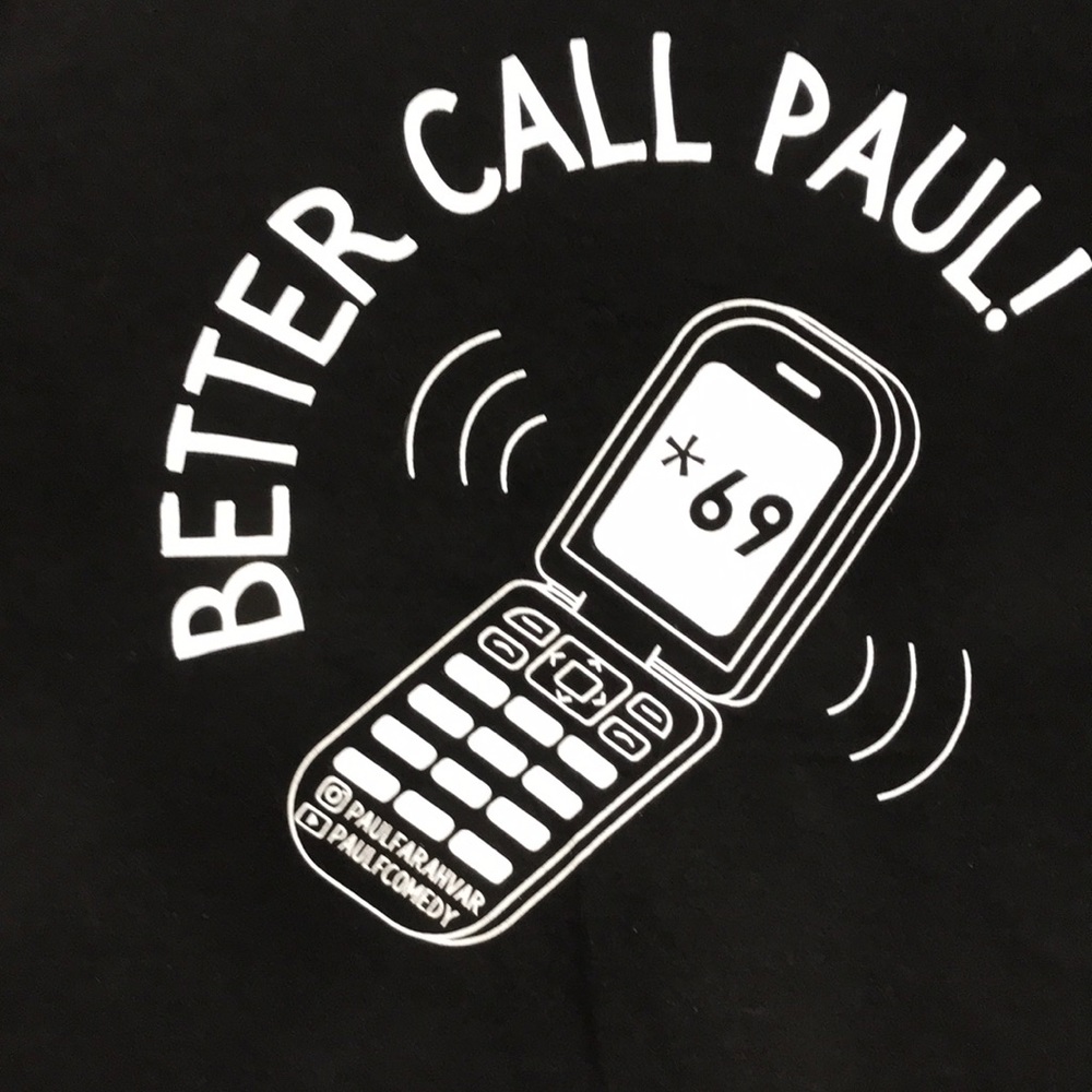 BETTER CALL PAUL t shirt. XL. jet black w the softest 100% cotton May b copy🦅